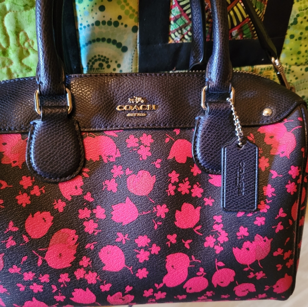 Floral coach Crossbody/handbag - Picture 3 of 4